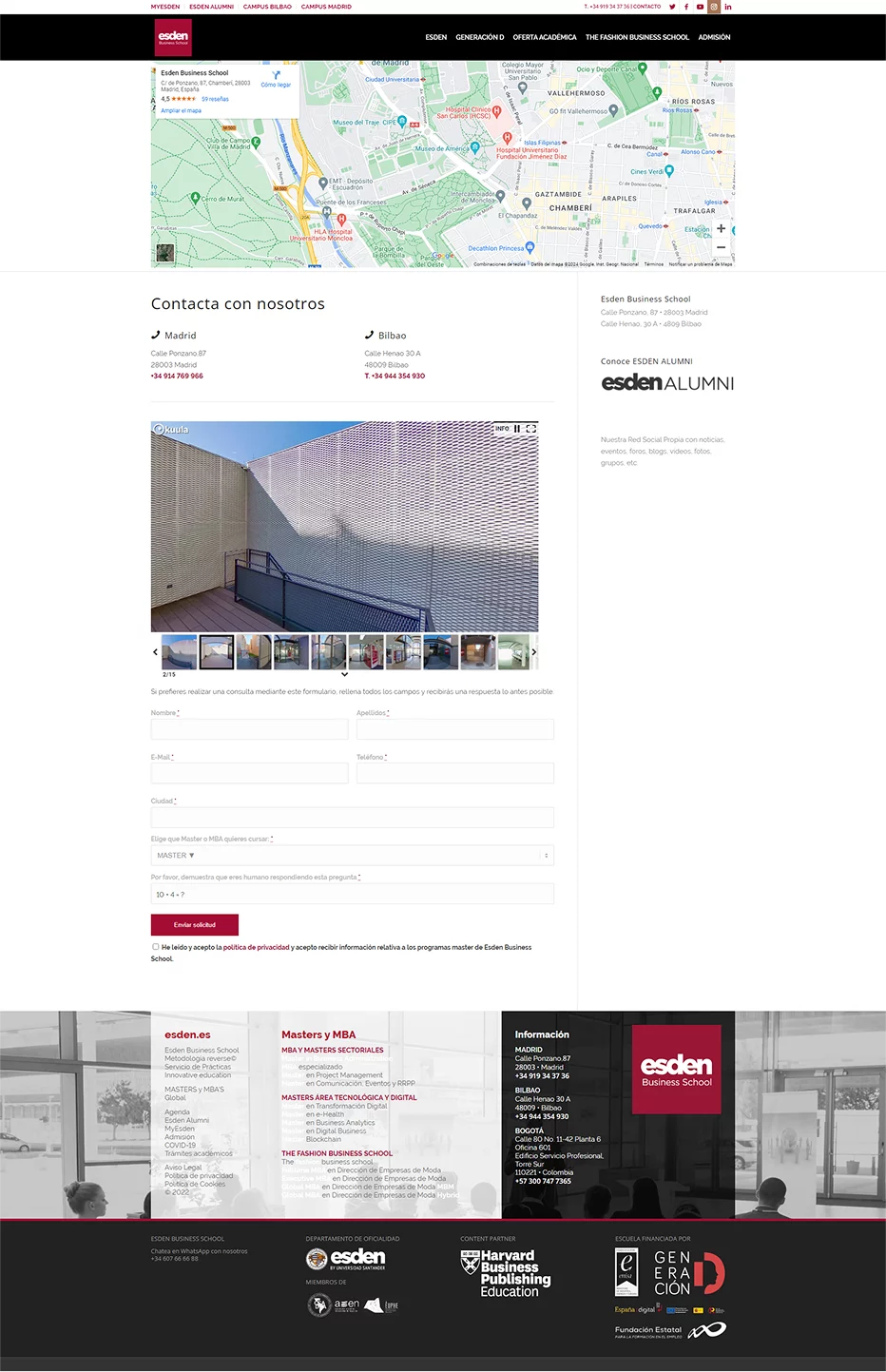 Diseño web Esden Business School - vista 2 por Marc Loic