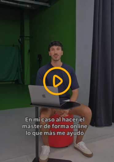 Fotograma del vídeo donde la Escuela CEI entrevista a Marc Loic como caso de éxito empresarial